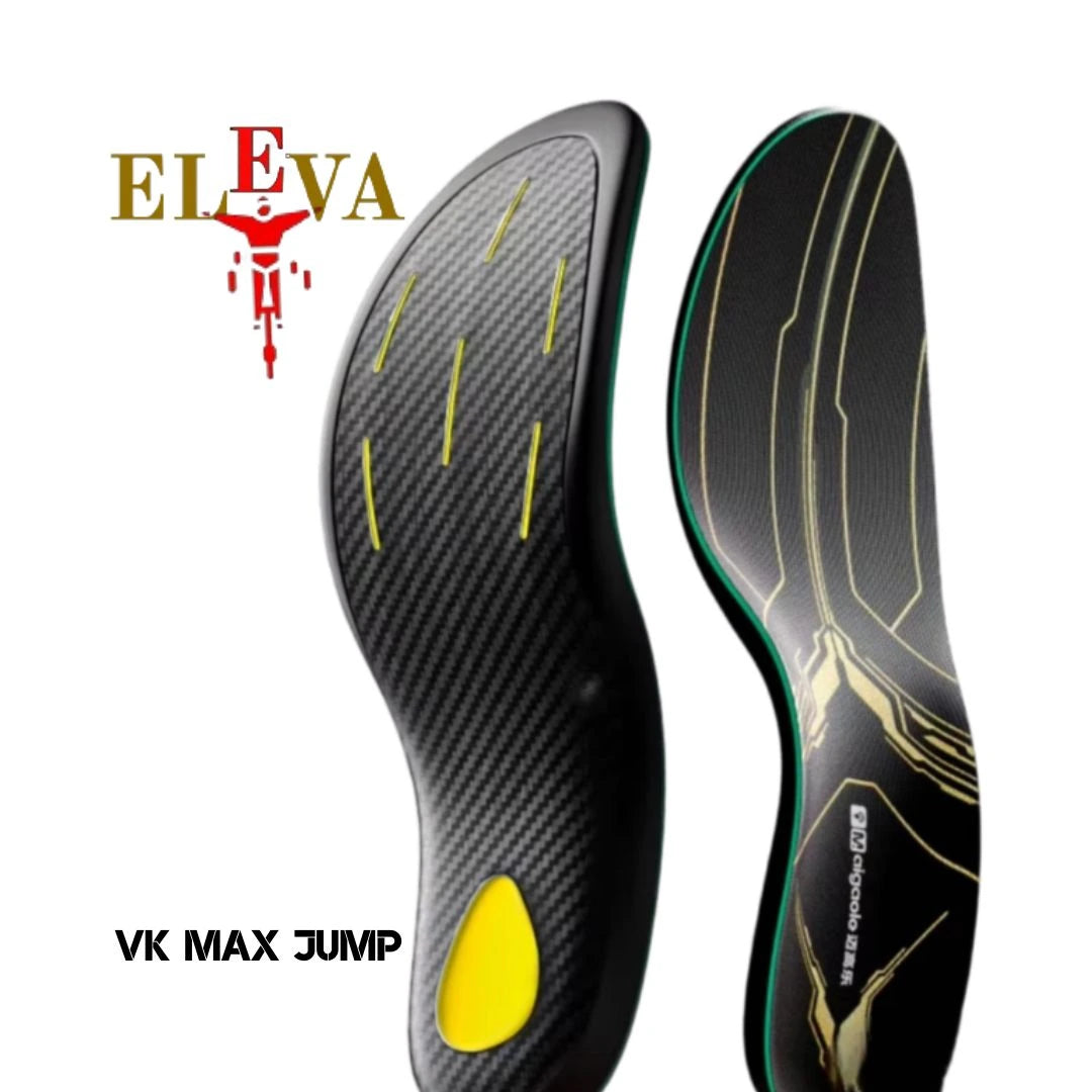 Palmilhas Ortopédicas com Fibra de Carbono Curvada | ELEVA VK Gold - MimoStock