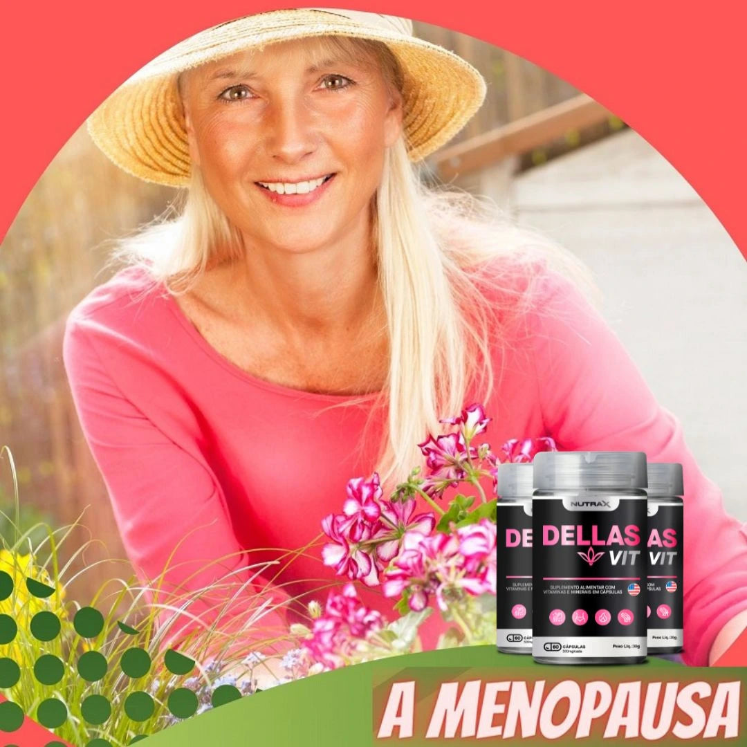 Suplemento Natural para Alívio da Menopausa | Dellas Vit - MimoStock