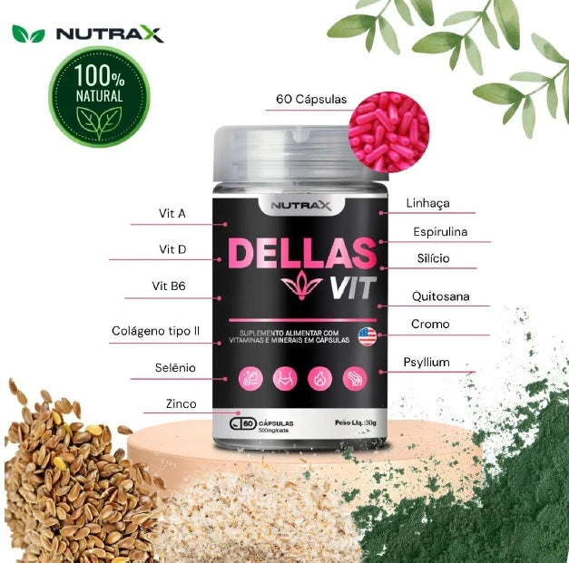 Suplemento Natural para Alívio da Menopausa | Dellas Vit - MimoStock