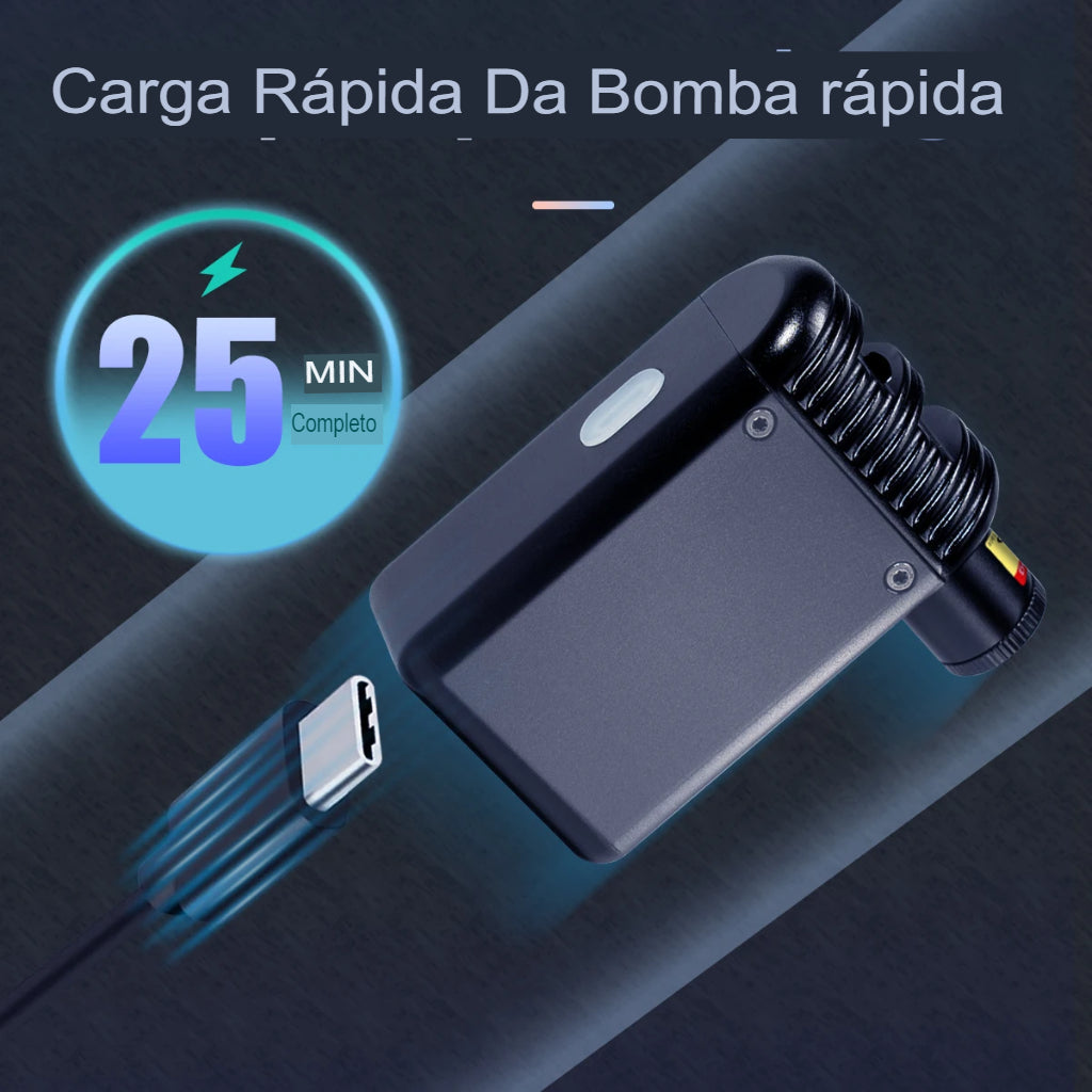 Mini Bomba de Ar Portátil e Recarregável | Cyclami© A2 - MimoStock