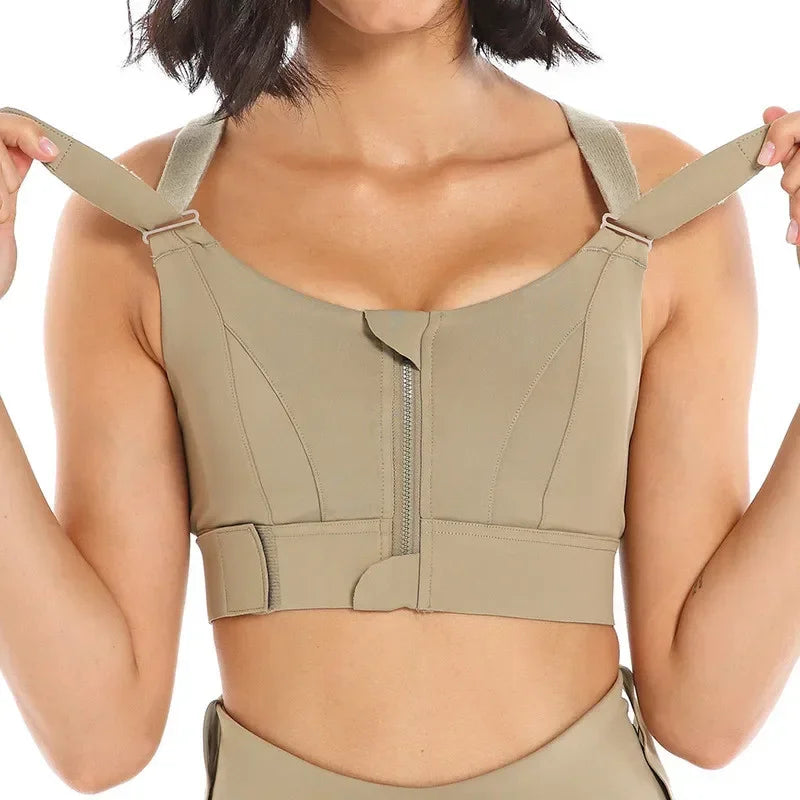 Top Esportivo Feminino com Zíper Frontal | ComfortShape - MimoStock
