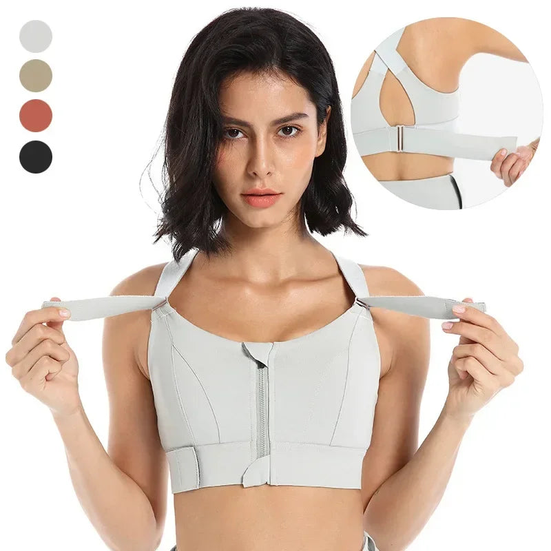 Top Esportivo Feminino com Zíper Frontal | ComfortShape - MimoStock