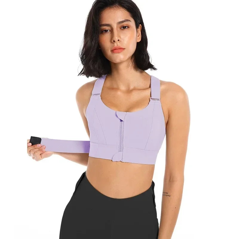 Top Esportivo Feminino com Zíper Frontal | ComfortShape - MimoStock