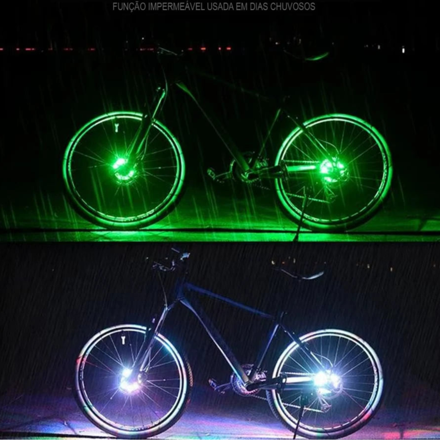 Iluminação LED Inteligente para Bicicletas | LumiRide 7X - MimoStock