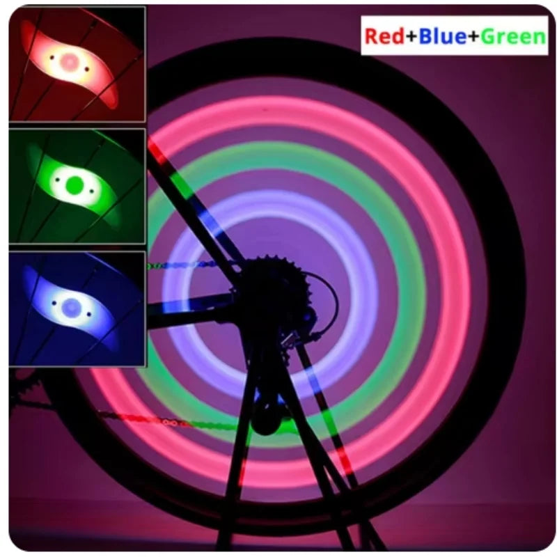 Iluminação LED 360° para Rodas de Bike | LumiRide X4 - 4pcs - MimoStock