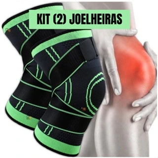 Par de Joelheiras de Compressão Ajustável | FlexGuard - MimoStock