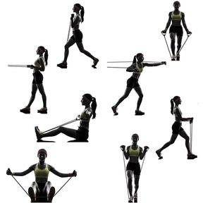 Kit 11 Elásticos Extensores de Treino Funcional | PowerBands - MimoStock