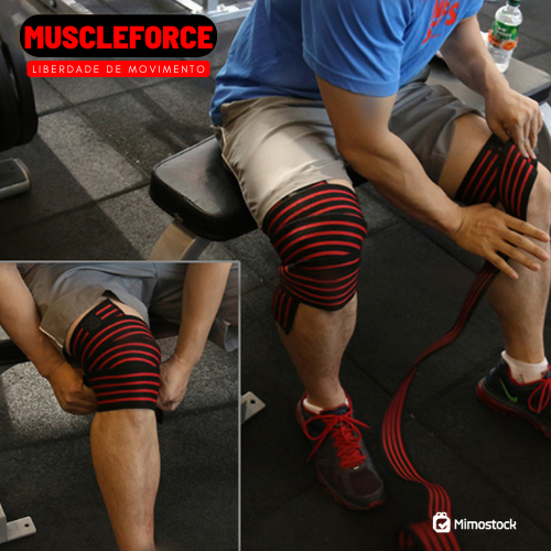 Par de Fitas de Compressão | MuscleForce - Mimostock