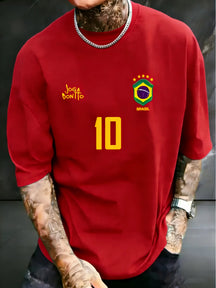 Camiseta Masculina | Joga Bonito Brasil 10 - MimoStock
