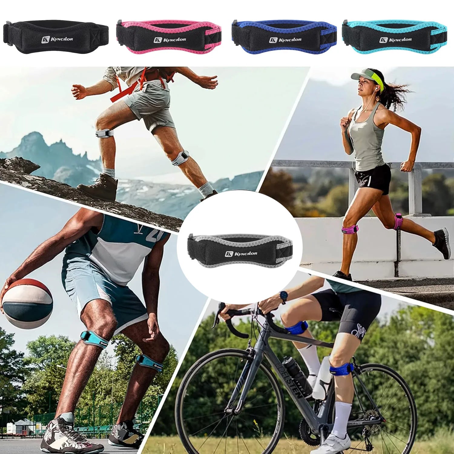 Suporte Patelar para Joelhos com Compressão Ajustável | Kyncilor Pro KneeGuard - MimoStock