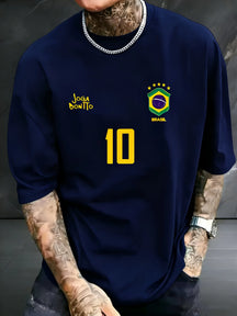 Camiseta Masculina | Joga Bonito Brasil 10 - MimoStock