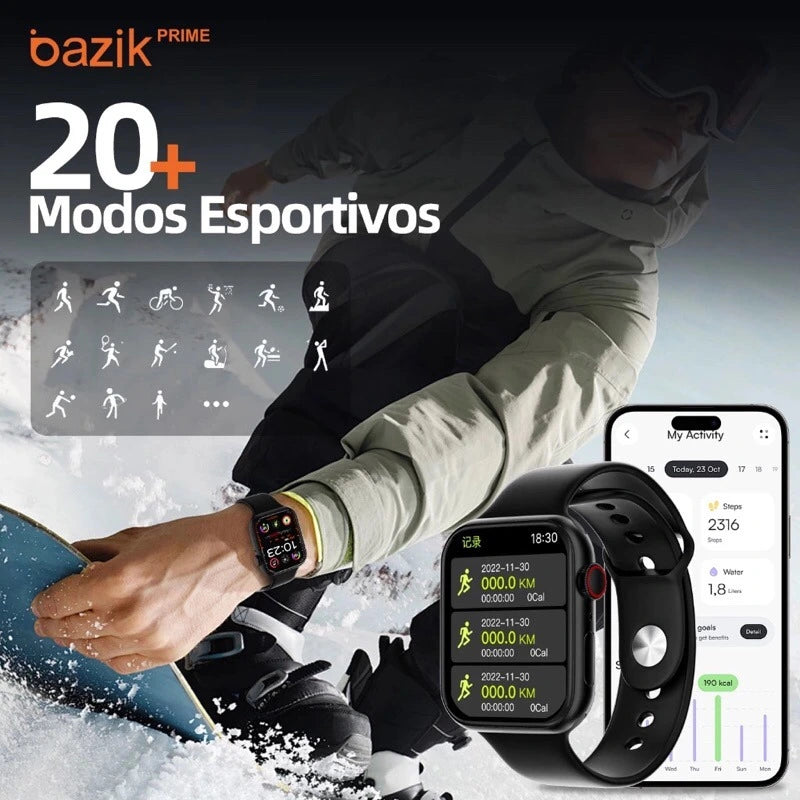 Smartwatch Monitoramento Fitness Completo | Basik Prime W63 Pro Max